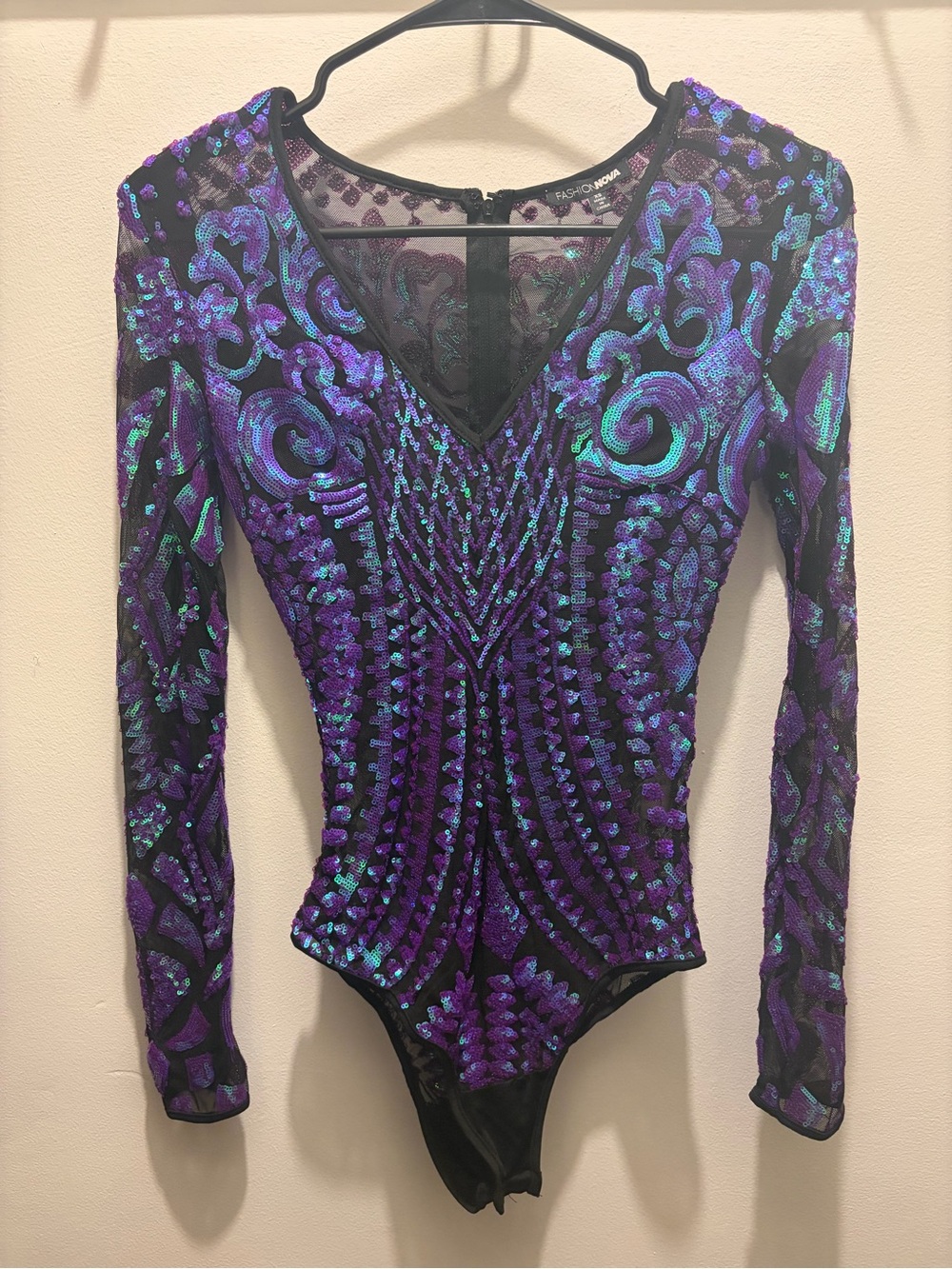 NWT** Fashion Nova Sequin Bodysuit